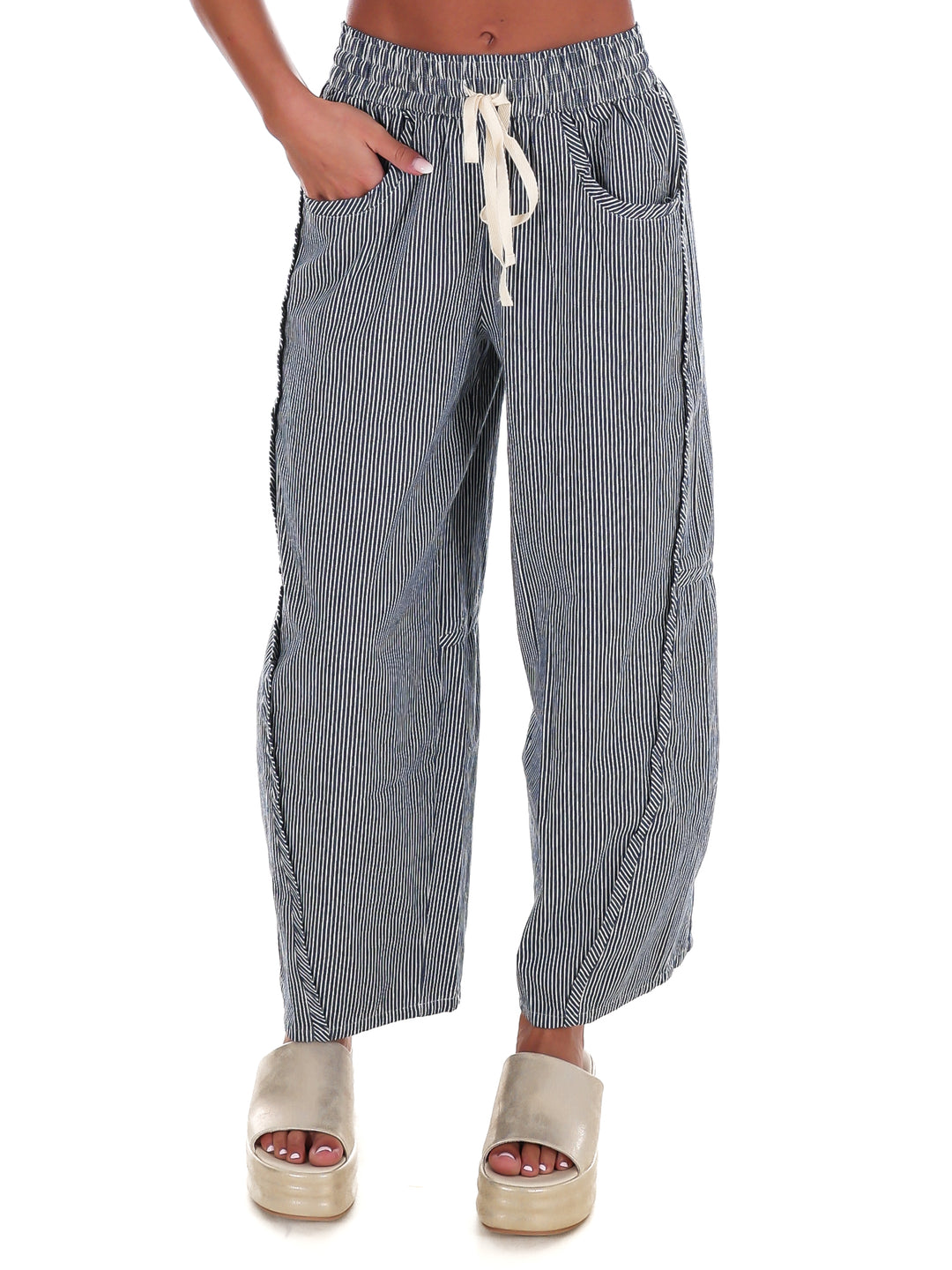 Hampton Striped Relaxed Fit Pants