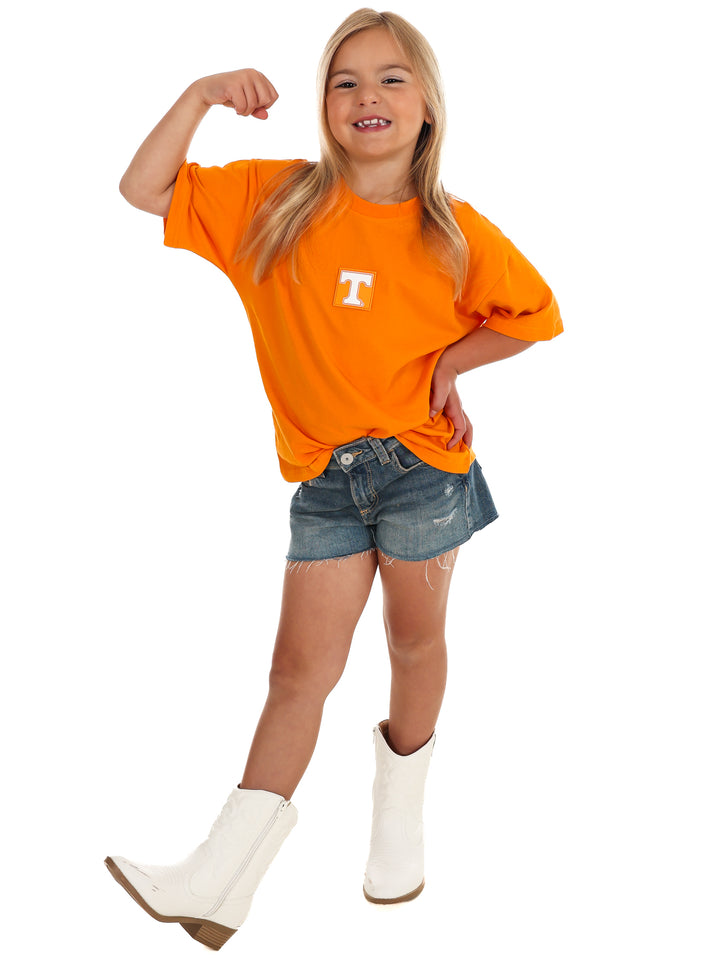 Youth University of Tennessee Oversized Curved Hem Boyfriend Tee