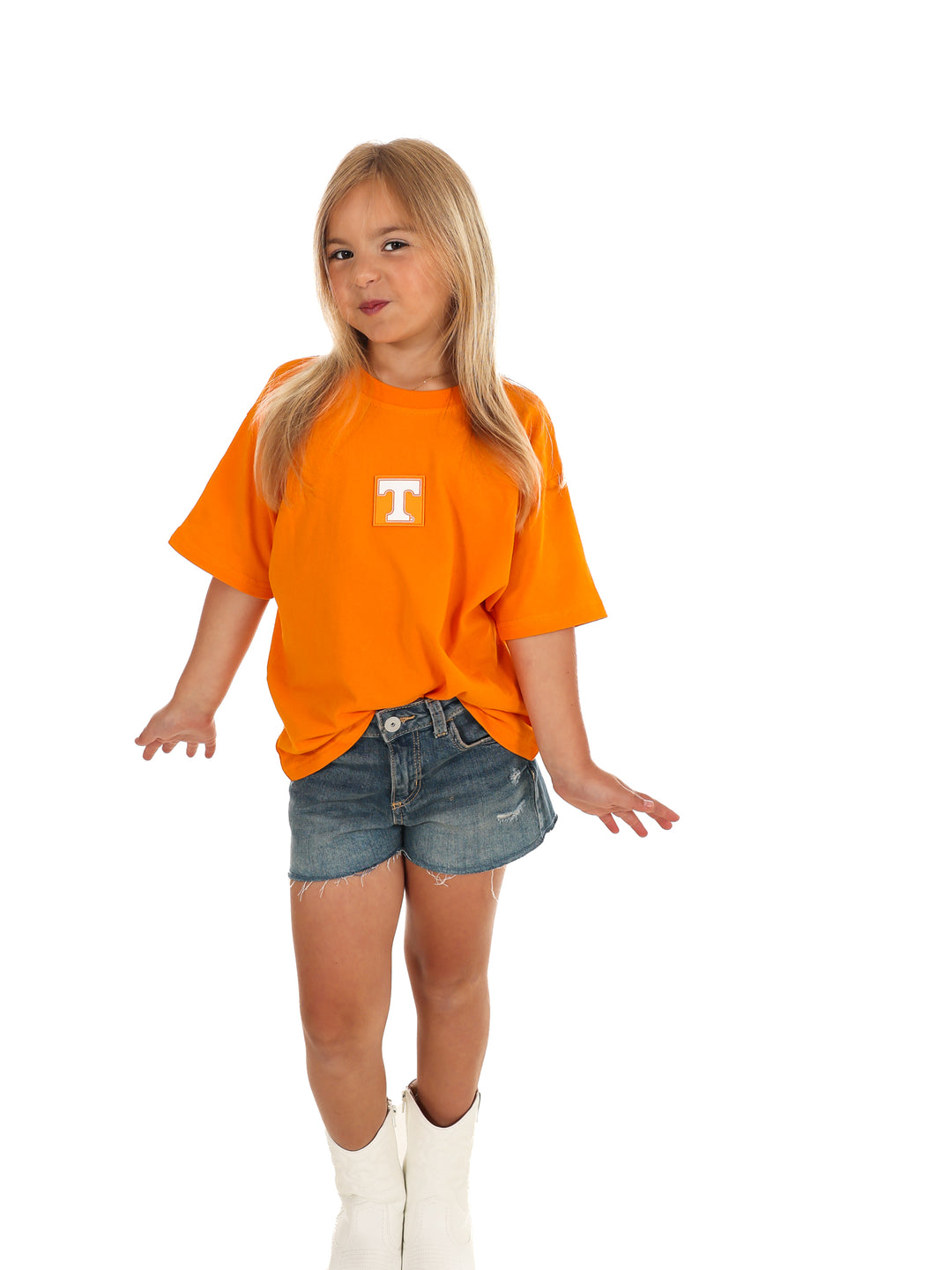 Youth University of Tennessee Oversized Curved Hem Boyfriend Tee