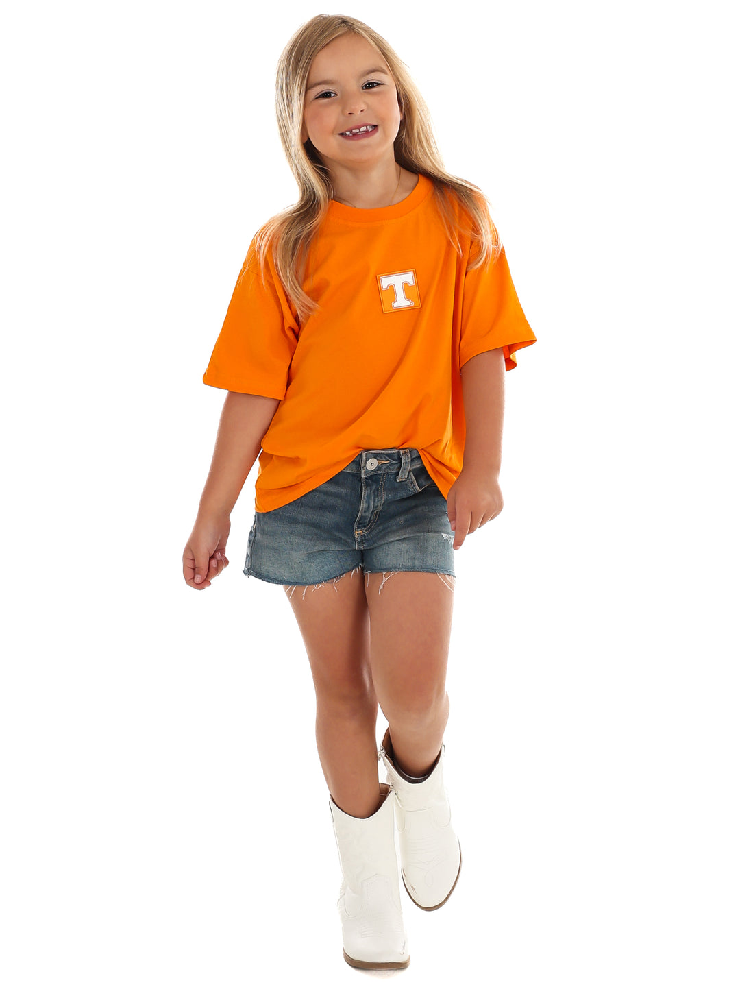 Youth University of Tennessee Oversized Curved Hem Boyfriend Tee