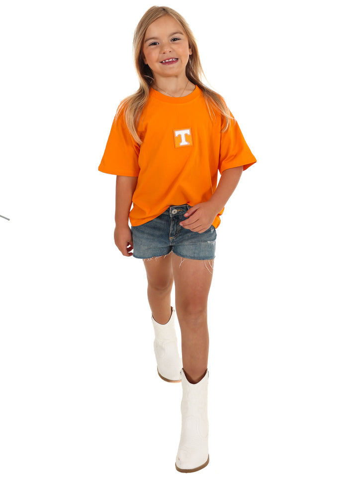 Youth University of Tennessee Oversized Curved Hem Boyfriend Tee