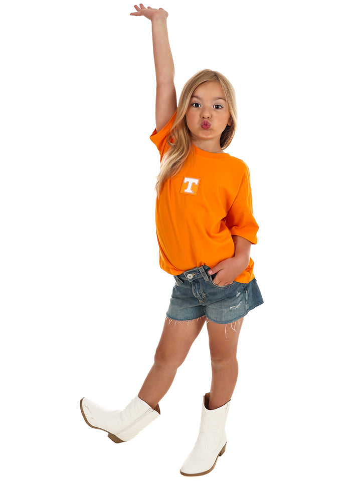 Youth University of Tennessee Oversized Curved Hem Boyfriend Tee