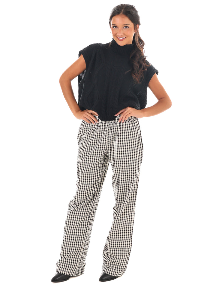 All Day Comfort Gingham Pants