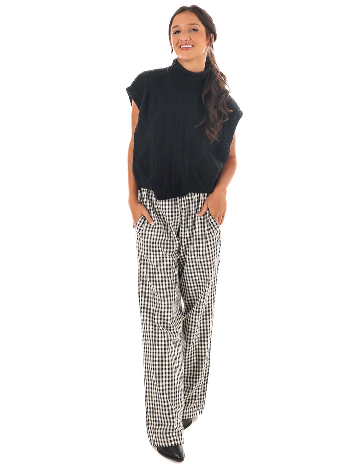 All Day Comfort Gingham Pants