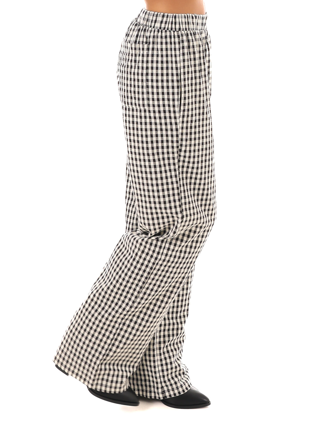 All Day Comfort Gingham Pants