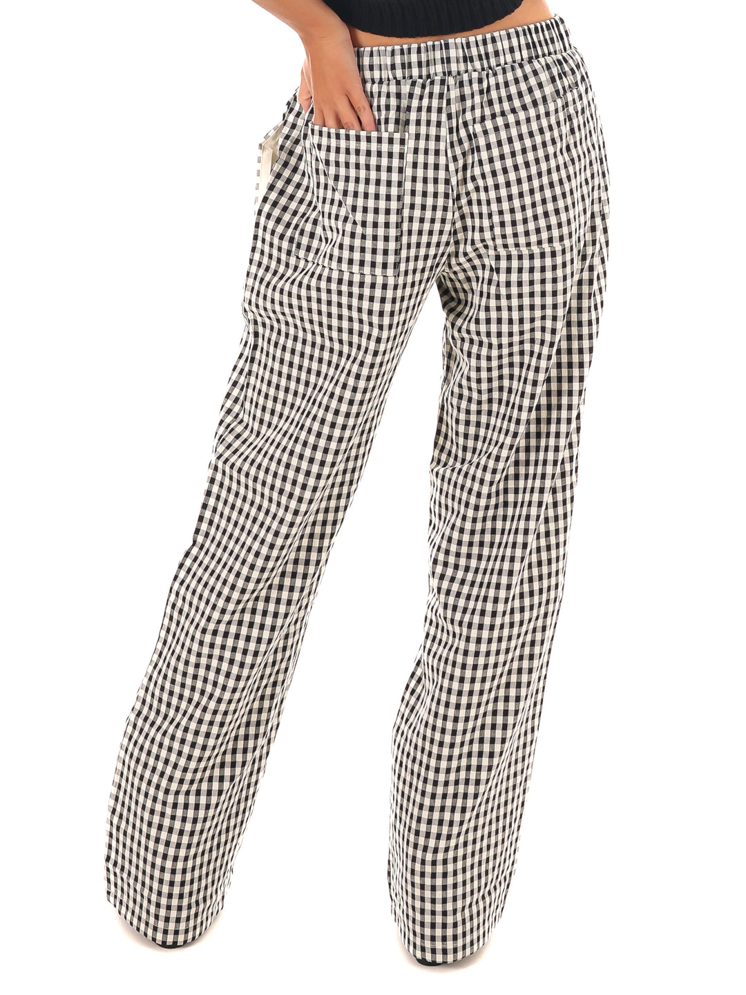 All Day Comfort Gingham Pants