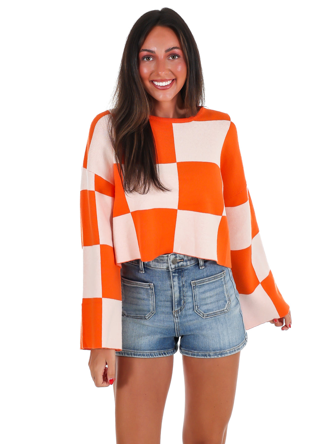 Spirit Look Checker Sweater