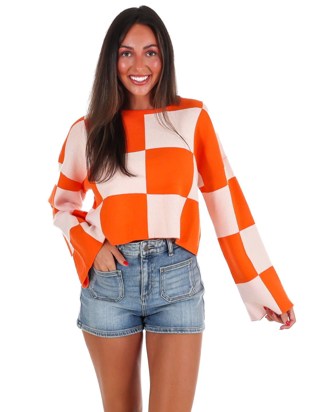 Spirit Look Checker Sweater