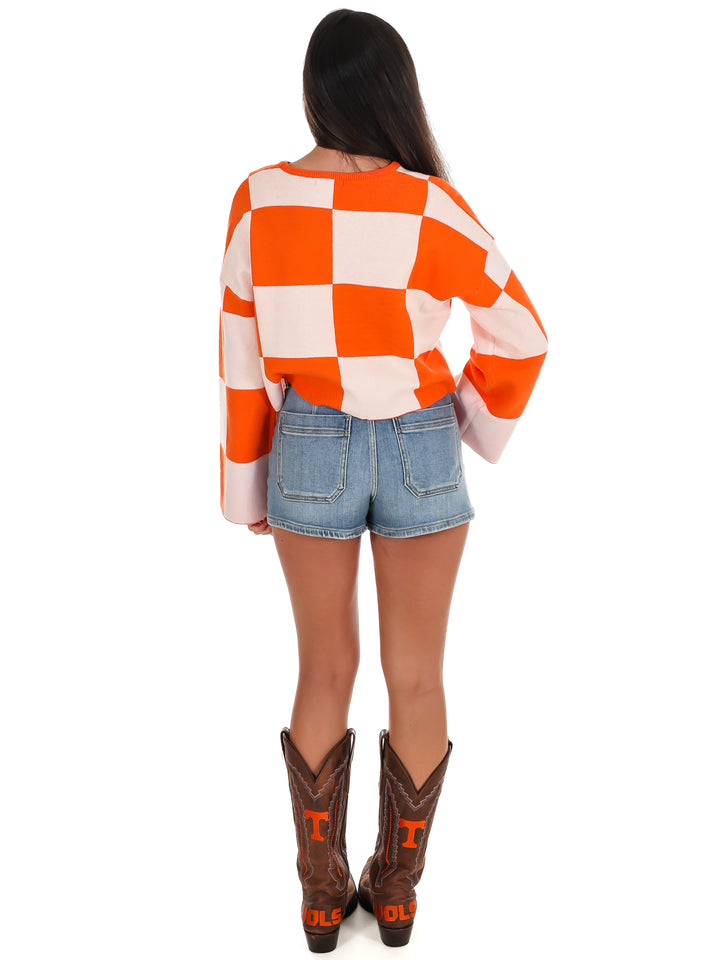 Spirit Look Checker Sweater