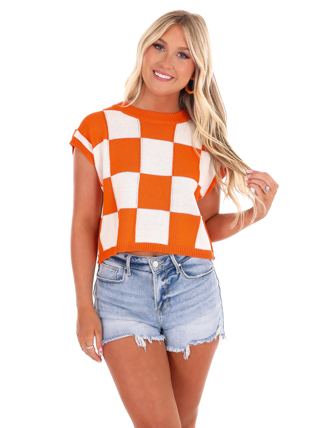 Gameday Grid Sweater Vest