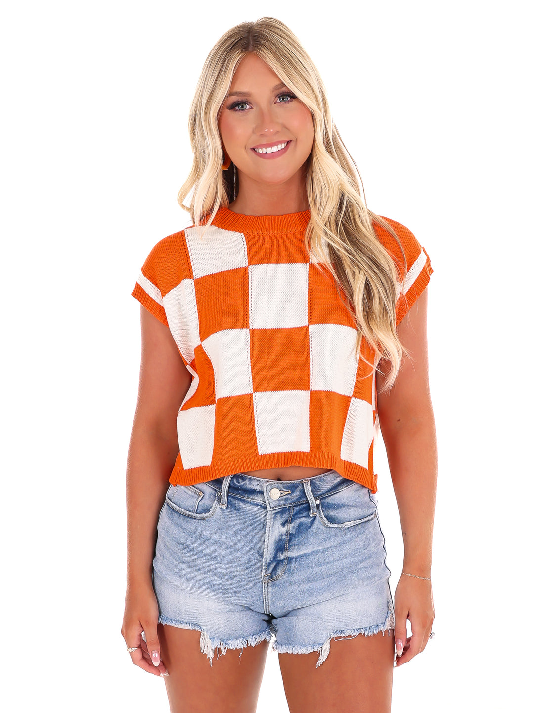 Gameday Grid Sweater Vest