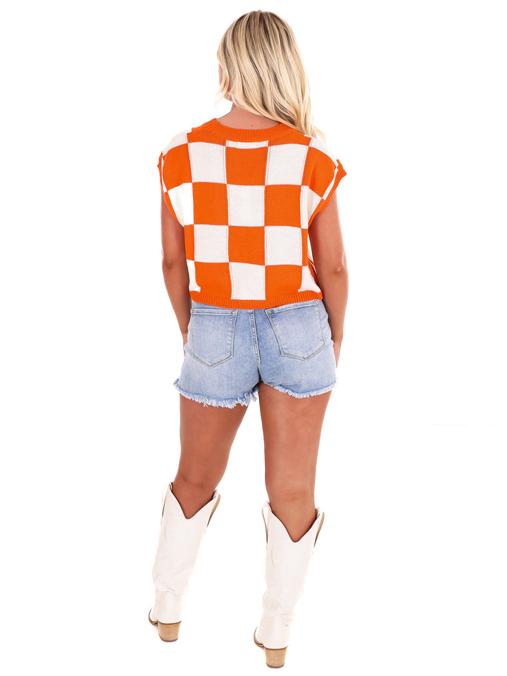 Gameday Grid Sweater Vest