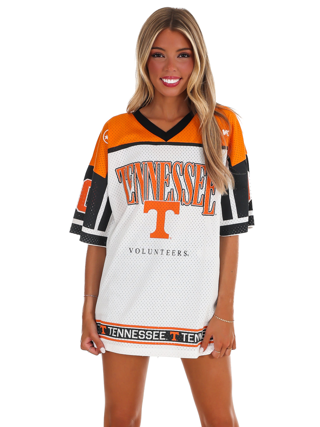 Tennessee Volunteers Hustle Mode V-Neck Fashion Jersey Dress