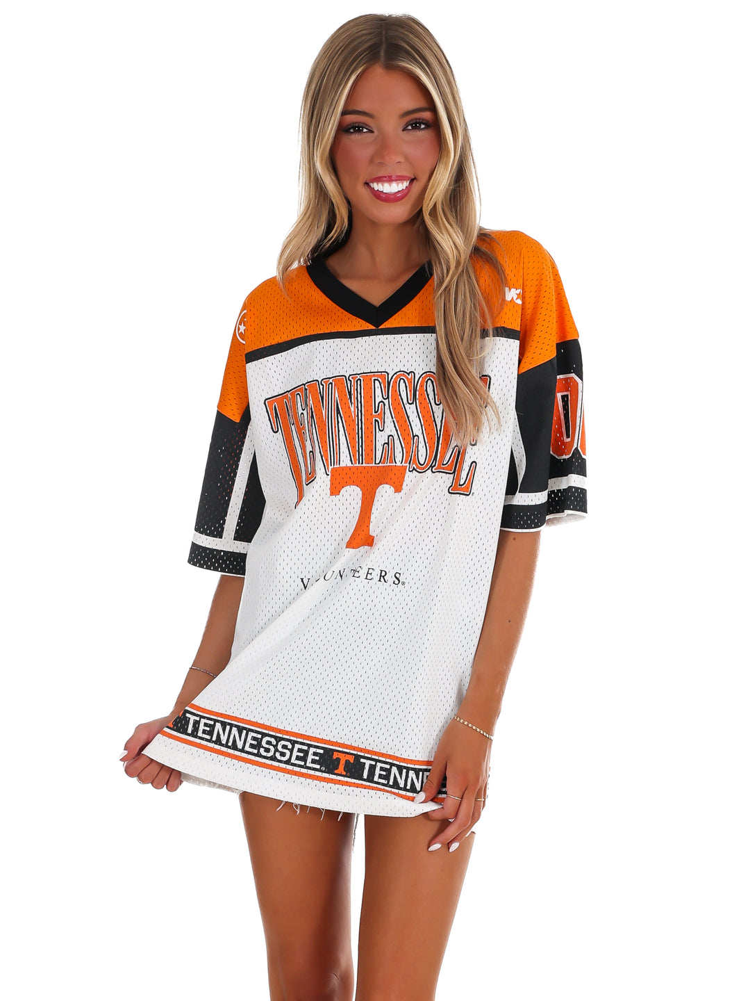 Tennessee Volunteers Hustle Mode V-Neck Fashion Jersey Dress