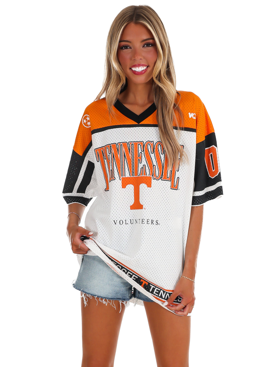 Tennessee Volunteers Hustle Mode V-Neck Fashion Jersey Dress