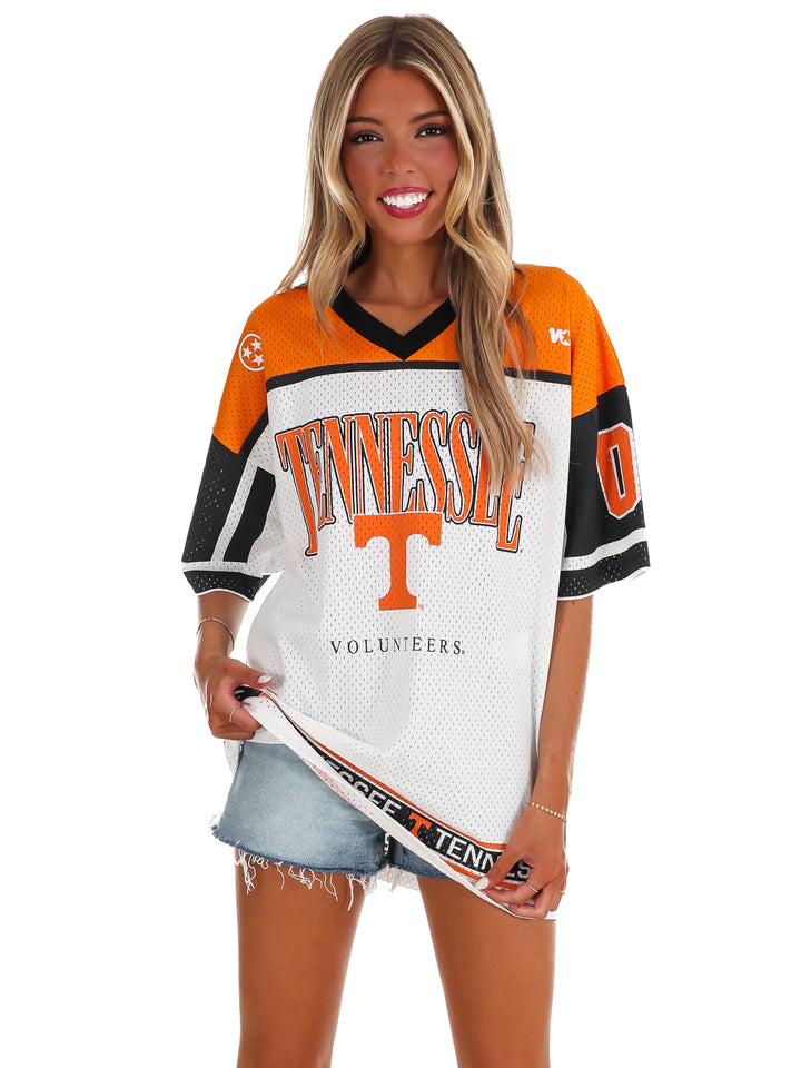 Tennessee Volunteers Hustle Mode V-Neck Fashion Jersey Dress