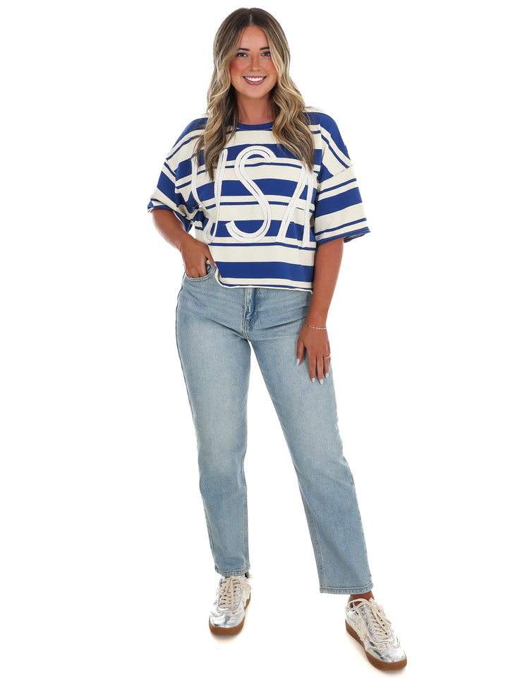Freedom Stripes USA Top