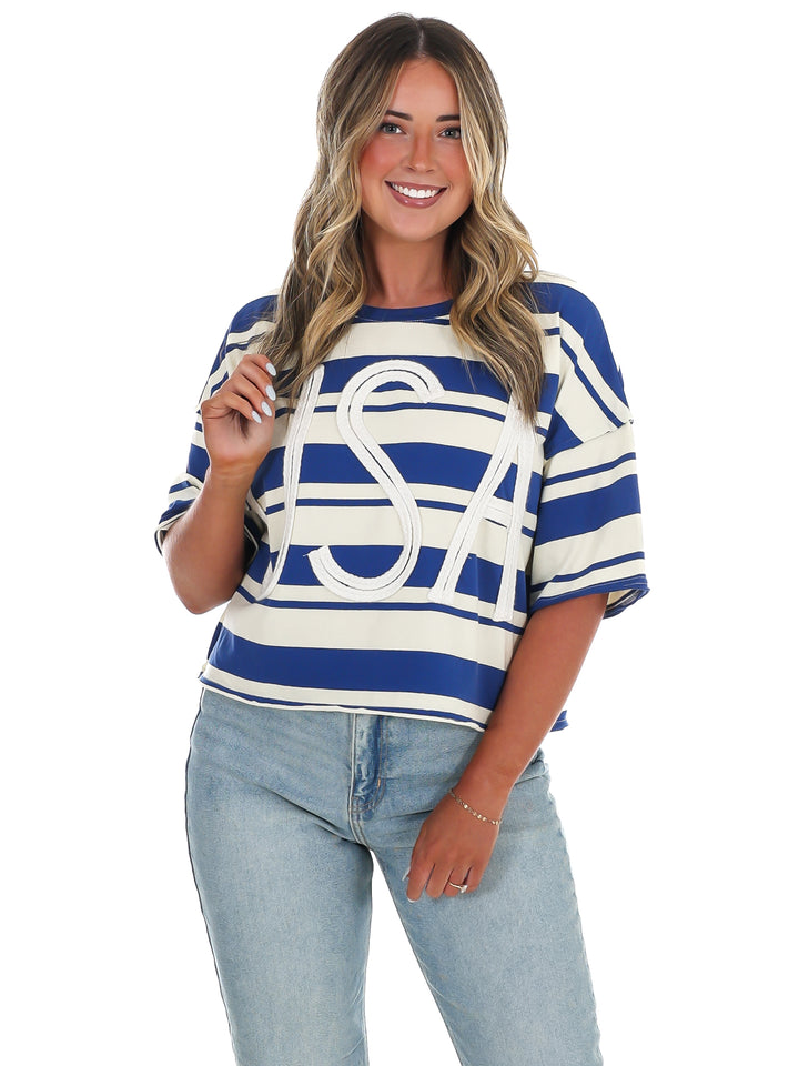 Freedom Stripes USA Top