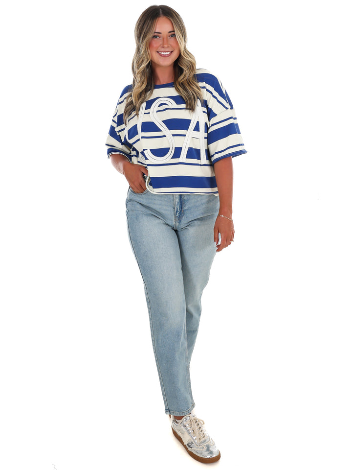 Freedom Stripes USA Top