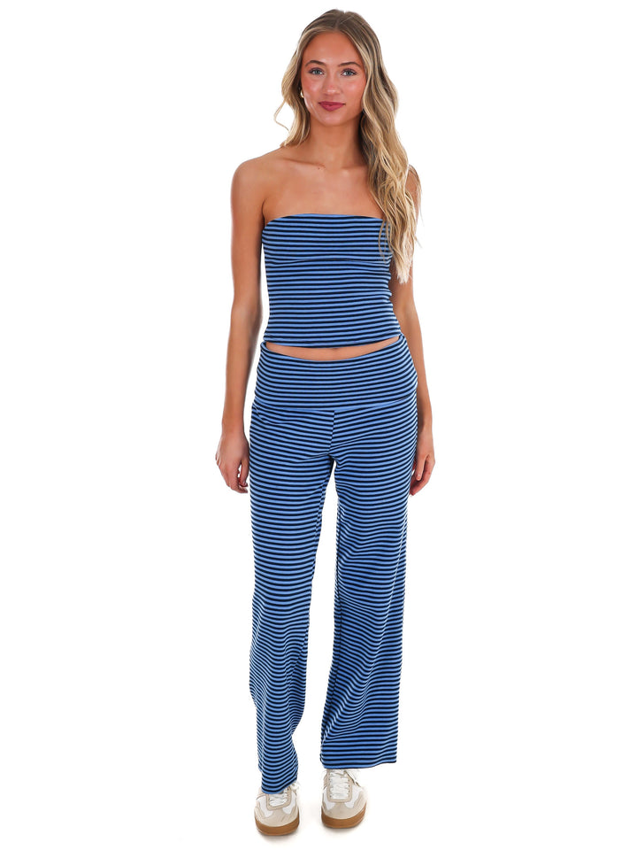 Not Like Us Stripe Two Piece Set