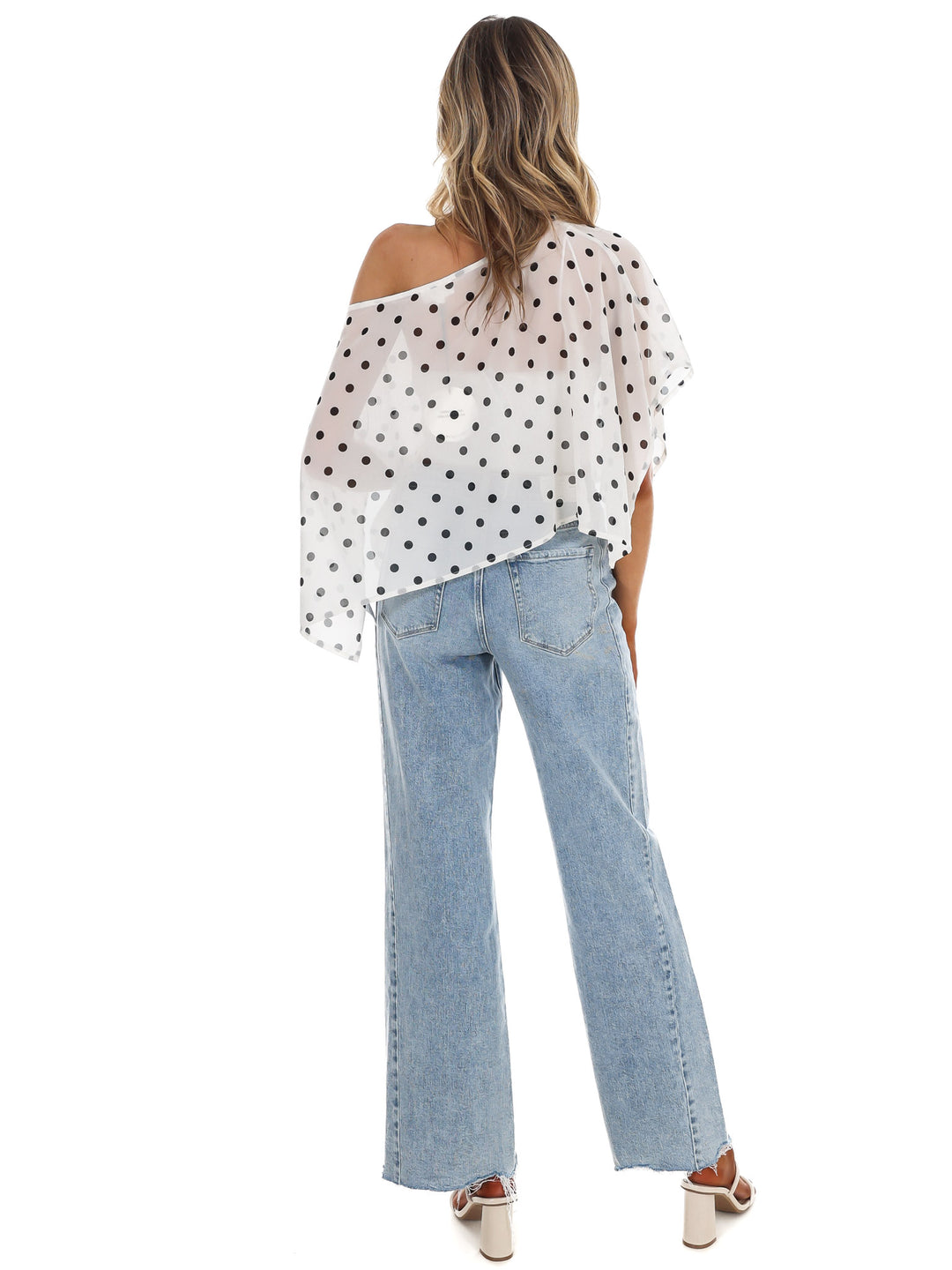Better Me for You Polka Dot Poncho Top