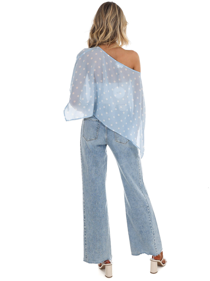 Better Me for You Polka Dot Poncho Top