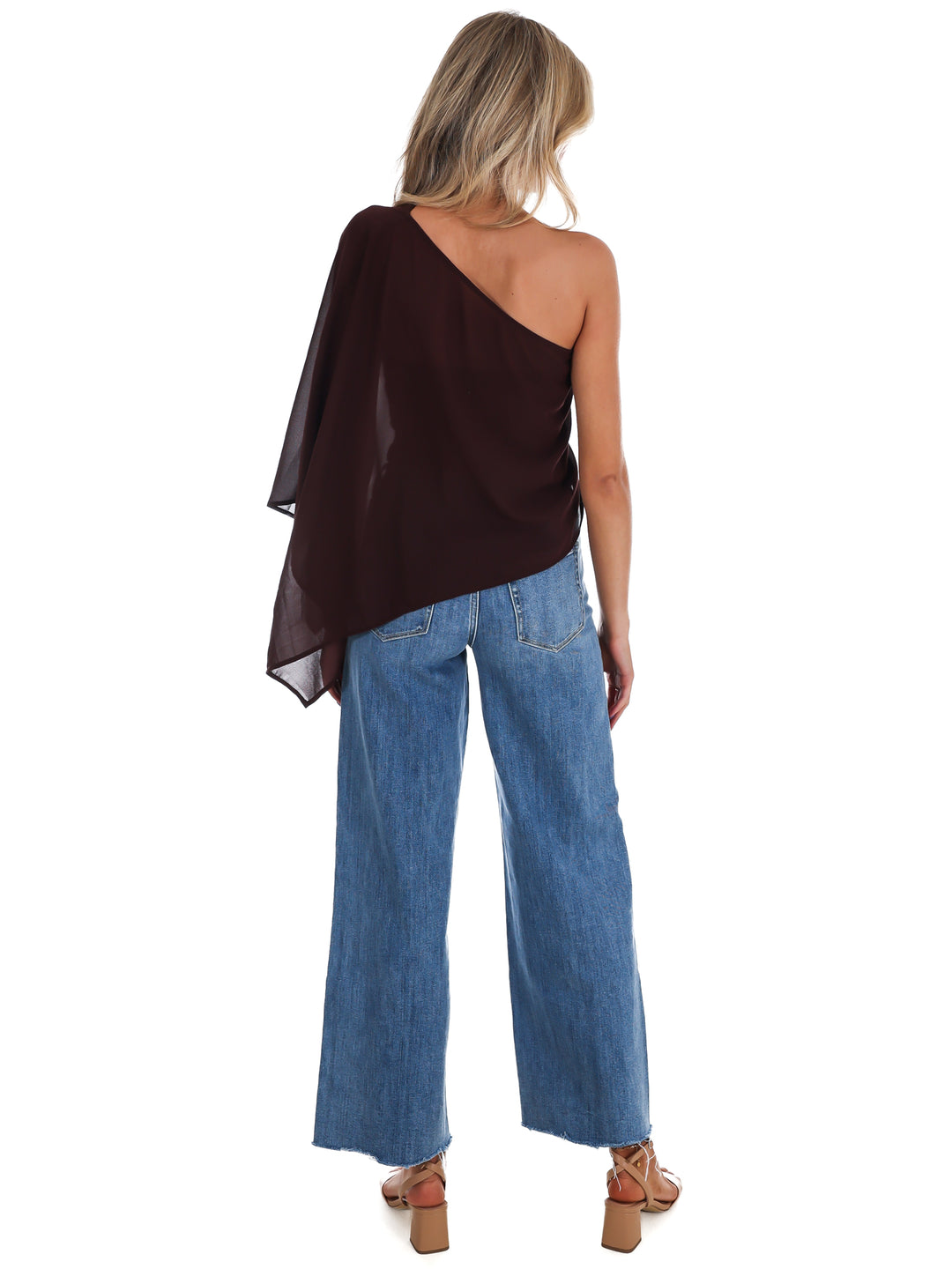 Elevated Evening Asymmetric One Shoulder Top