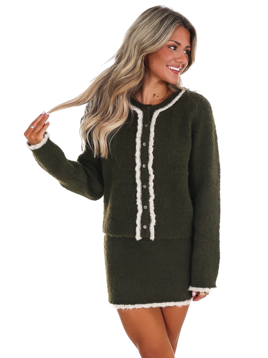 Give Thanks Sweater Mini Skirt Set