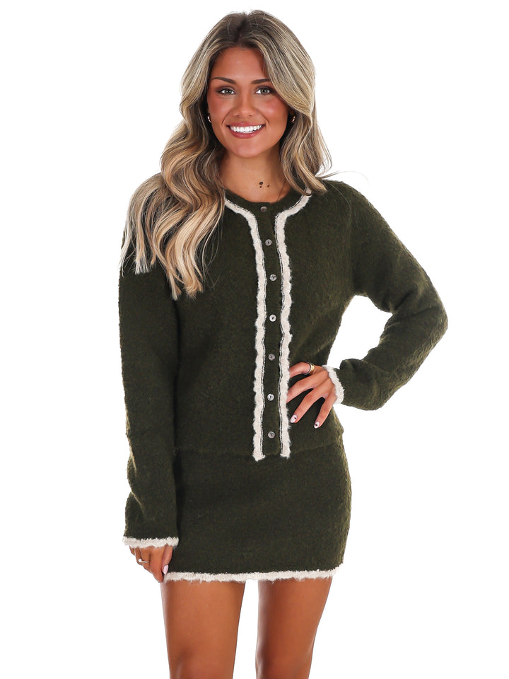 Give Thanks Sweater Mini Skirt Set