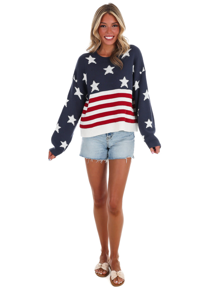 Made in America Flag Sweater