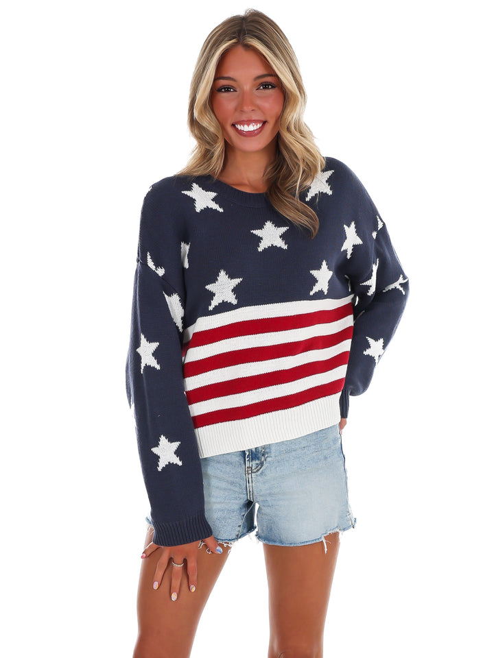 Made in America Flag Sweater