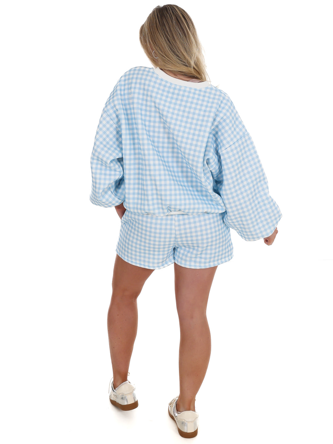 Easy Grid Gingham Lounge Two Piece Set