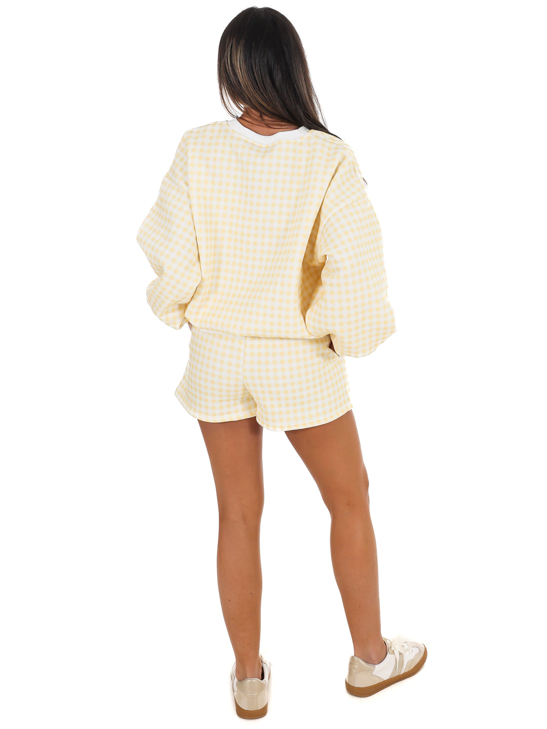 Easy Grid Gingham Lounge Two Piece Set