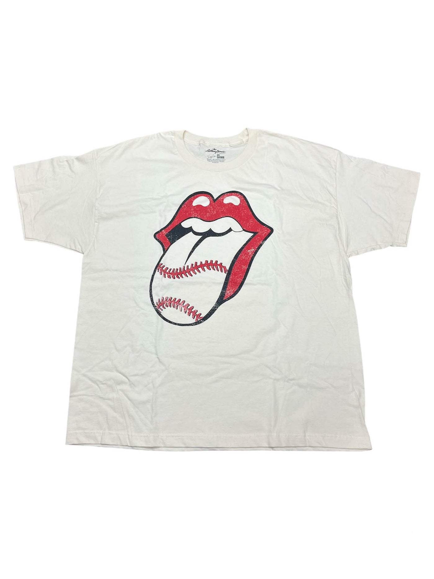 Rolling Stones Baseball Lick Oversized Tee
