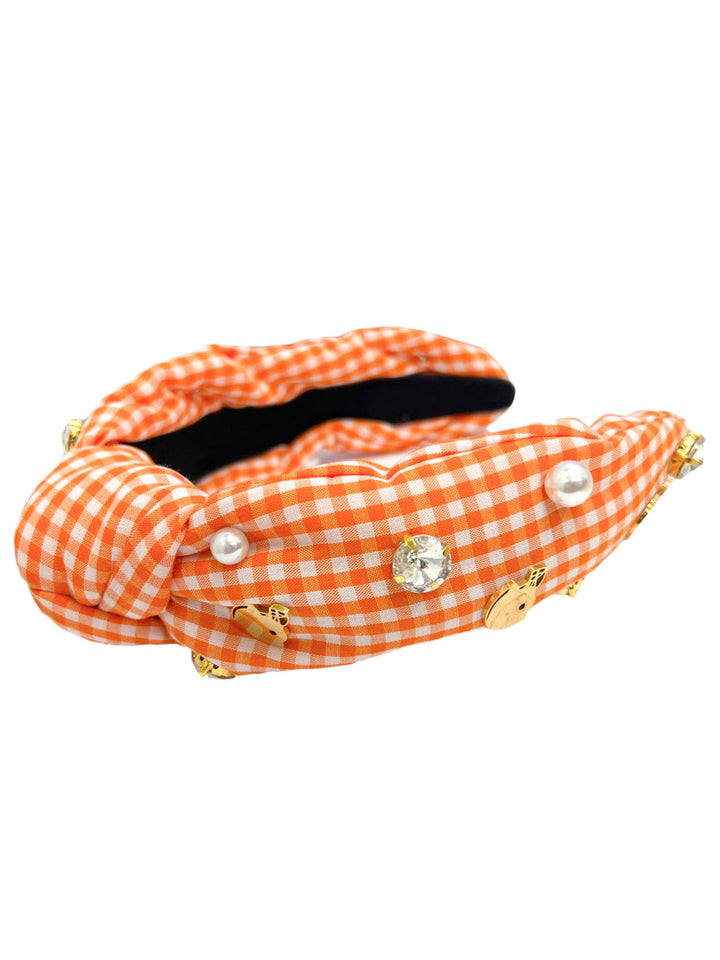 Helmet Gingham Knot Headband