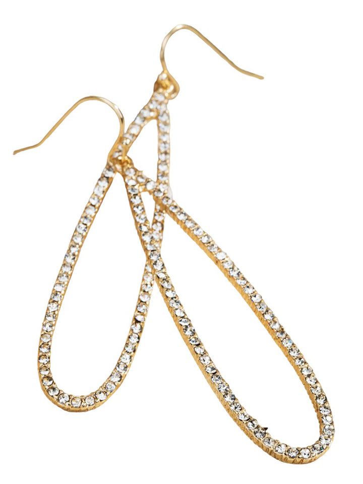 Pave Teardrop Earrings