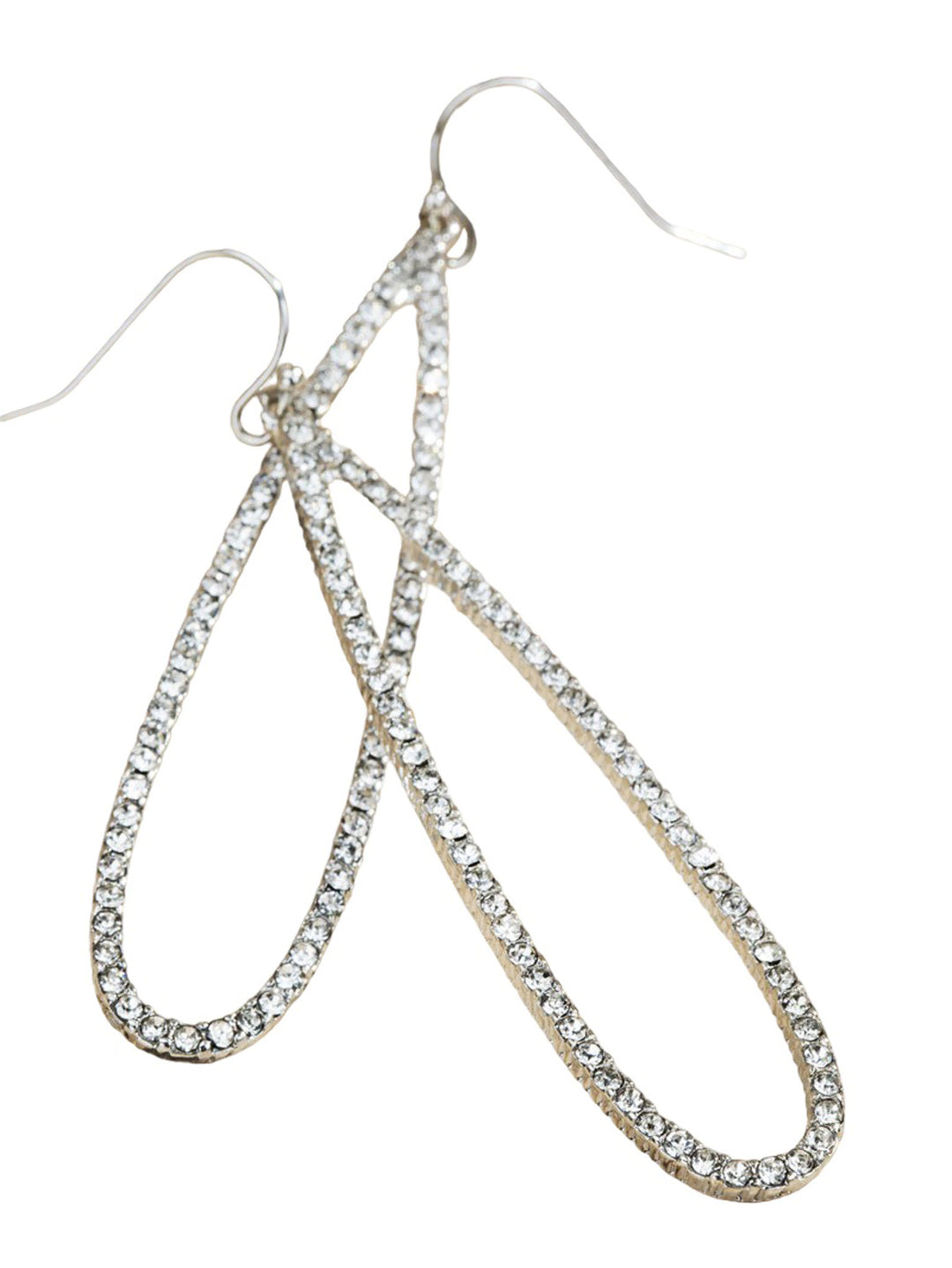 Pave Teardrop Earrings