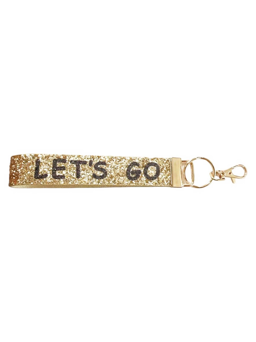 Glitter Let's Go Wrist Strap