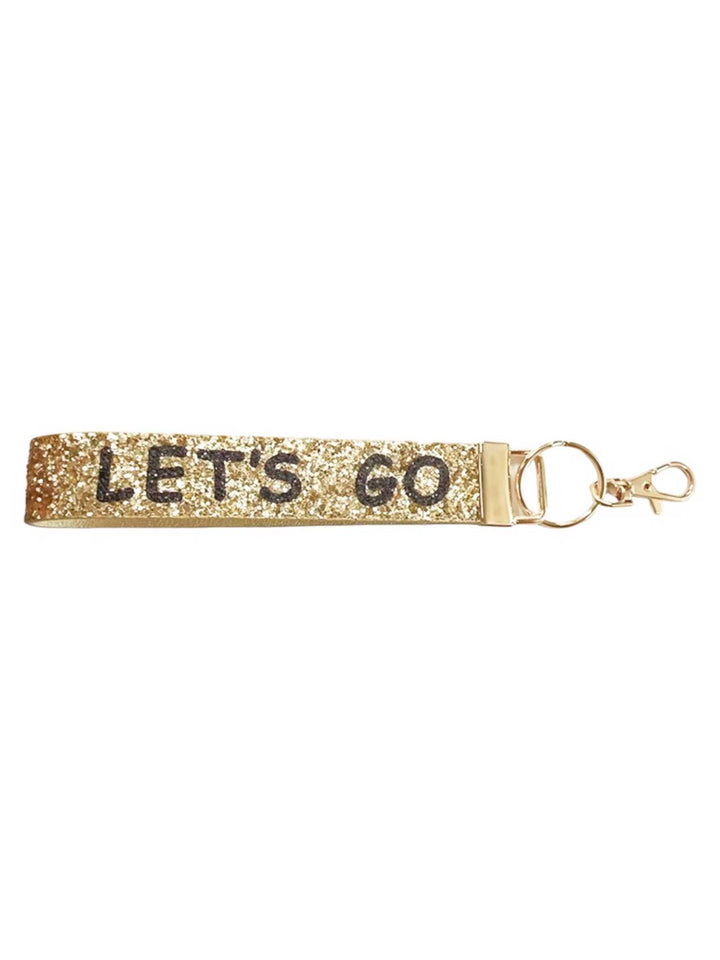 Glitter Let's Go Wrist Strap