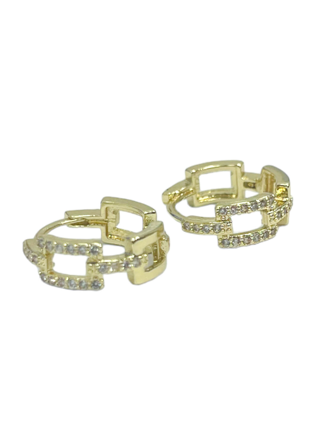 Giselle Pave Hoop Earrings