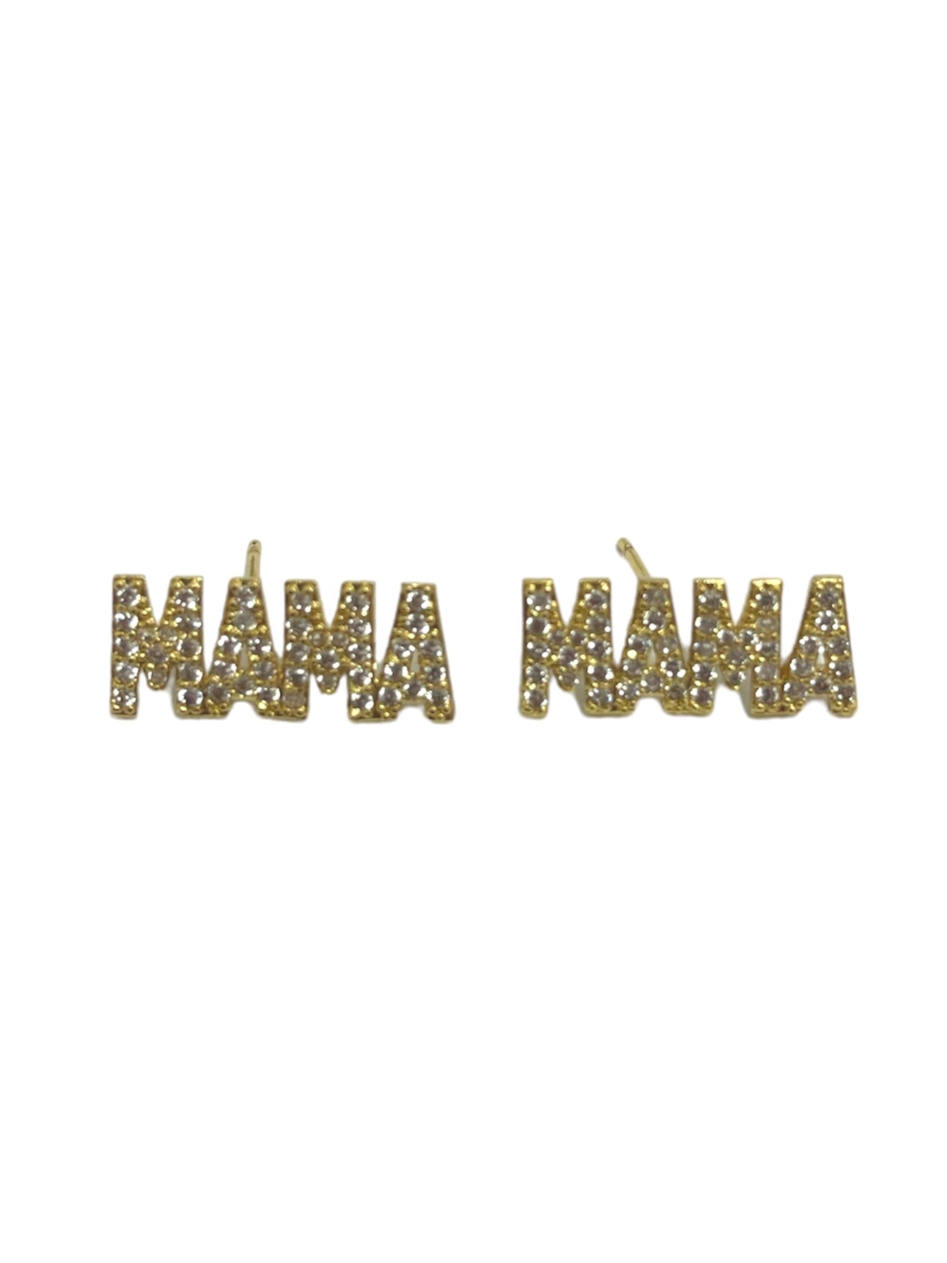 Mama CZ Stud Earrings