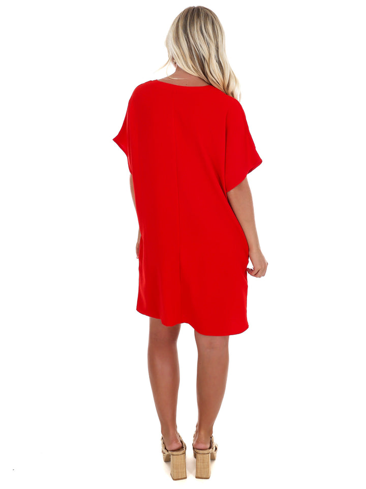 Truly Yours V-Neck Shirt Dress