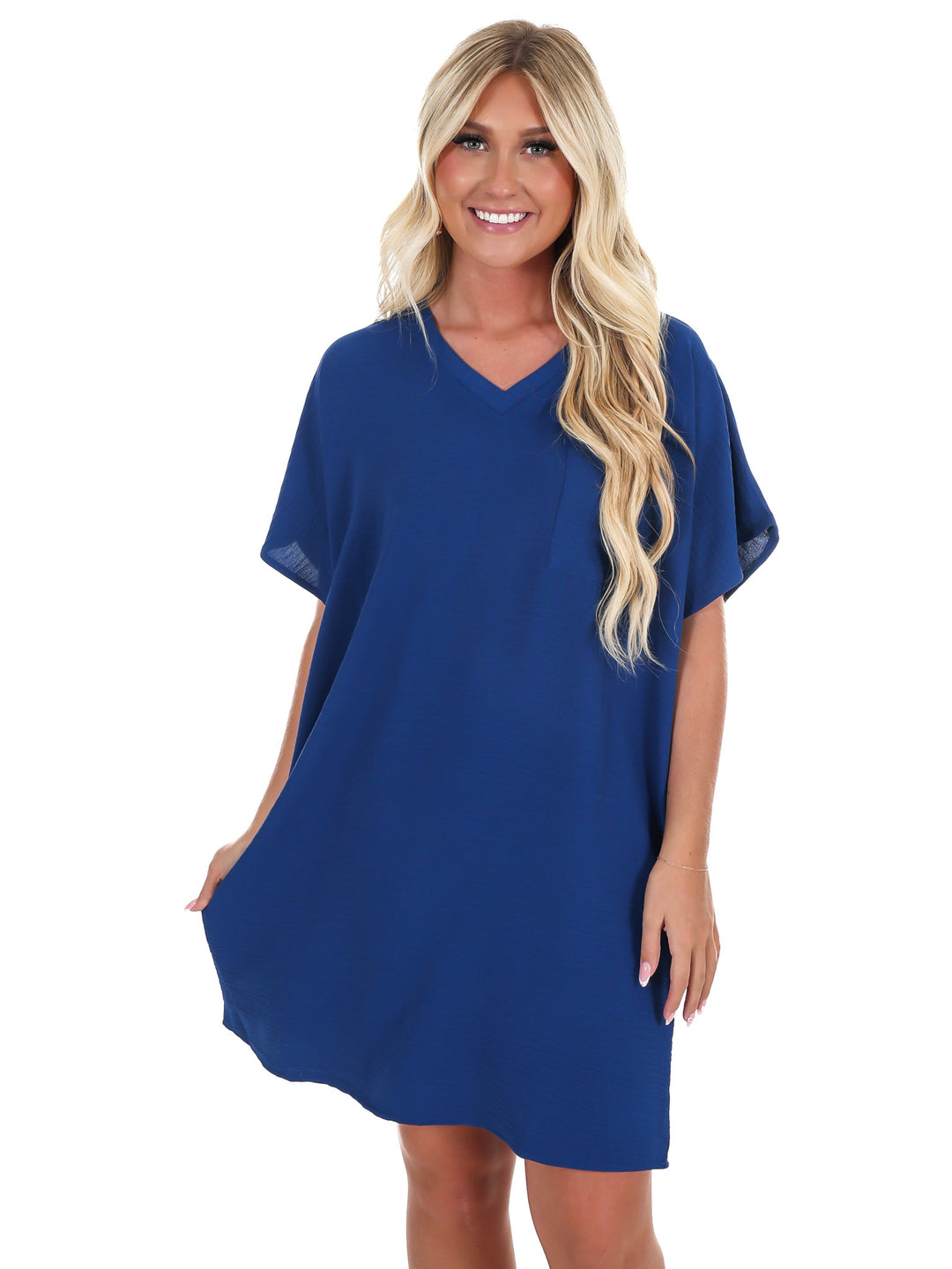 Truly Yours V-Neck Shirt Dress