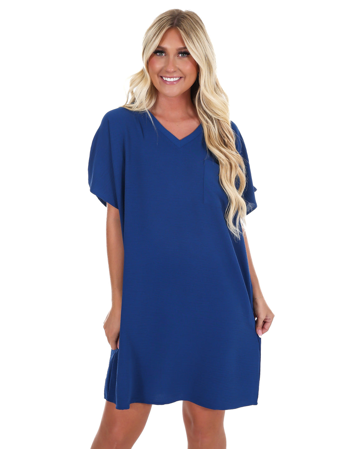 Truly Yours V-Neck Shirt Dress