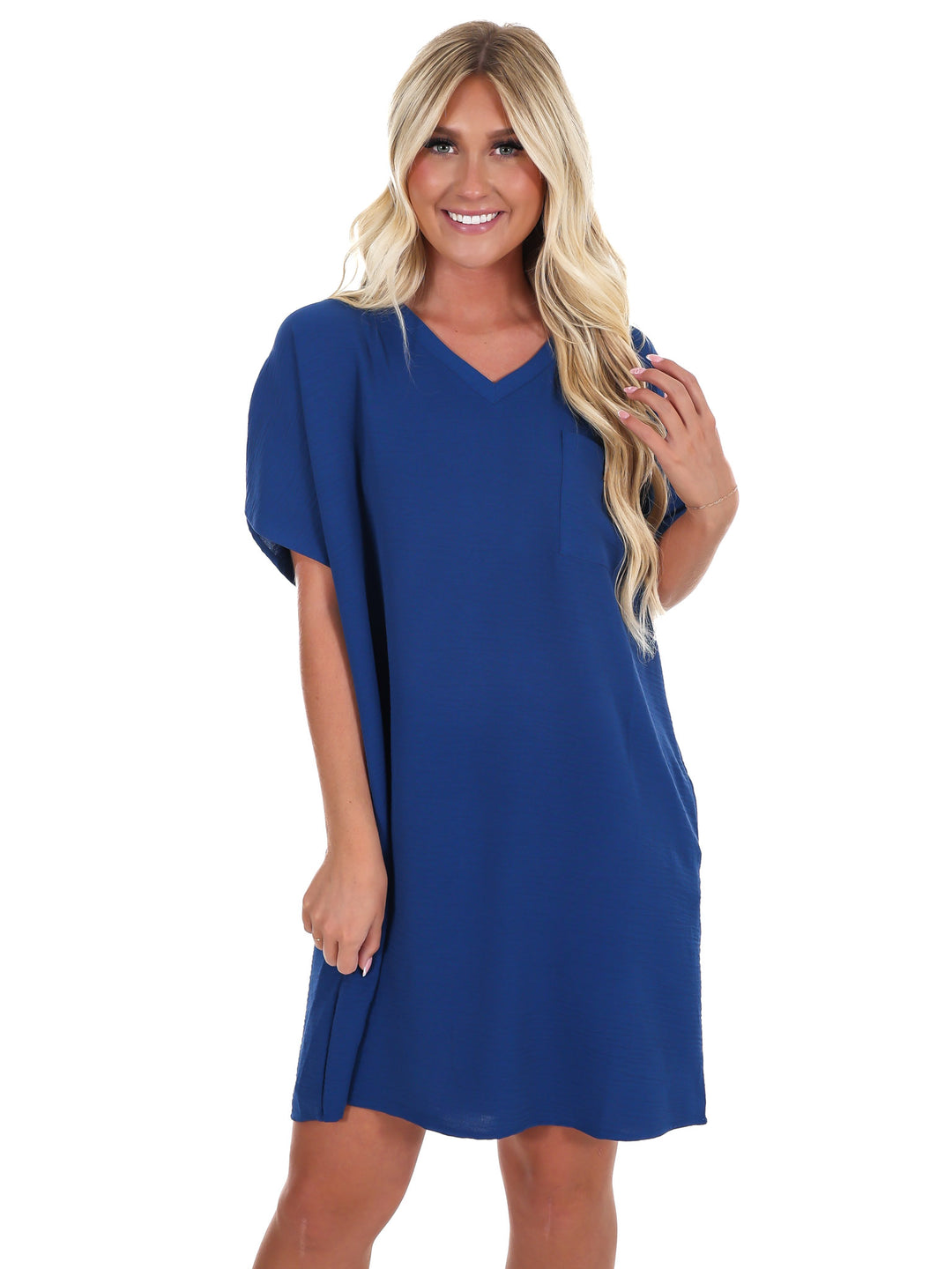 Truly Yours V-Neck Shirt Dress