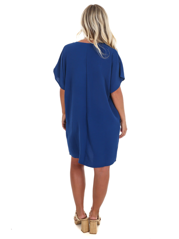 Truly Yours V-Neck Shirt Dress