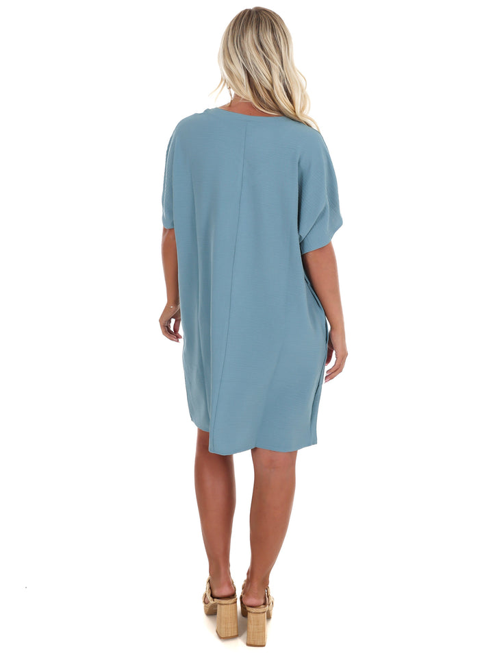Truly Yours V-Neck Shirt Dress