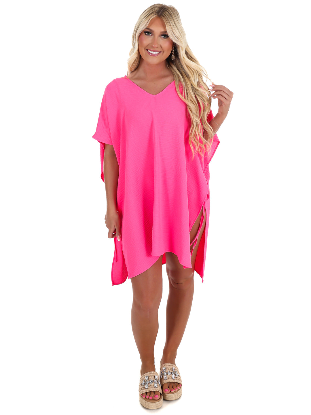 Soak Up the Sun Tie Side Cover Up