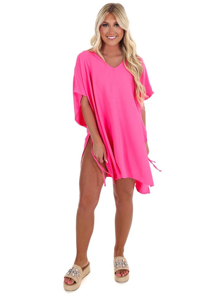 Soak Up the Sun Tie Side Cover Up