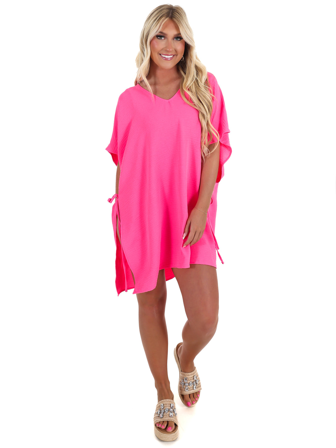 Soak Up the Sun Tie Side Cover Up